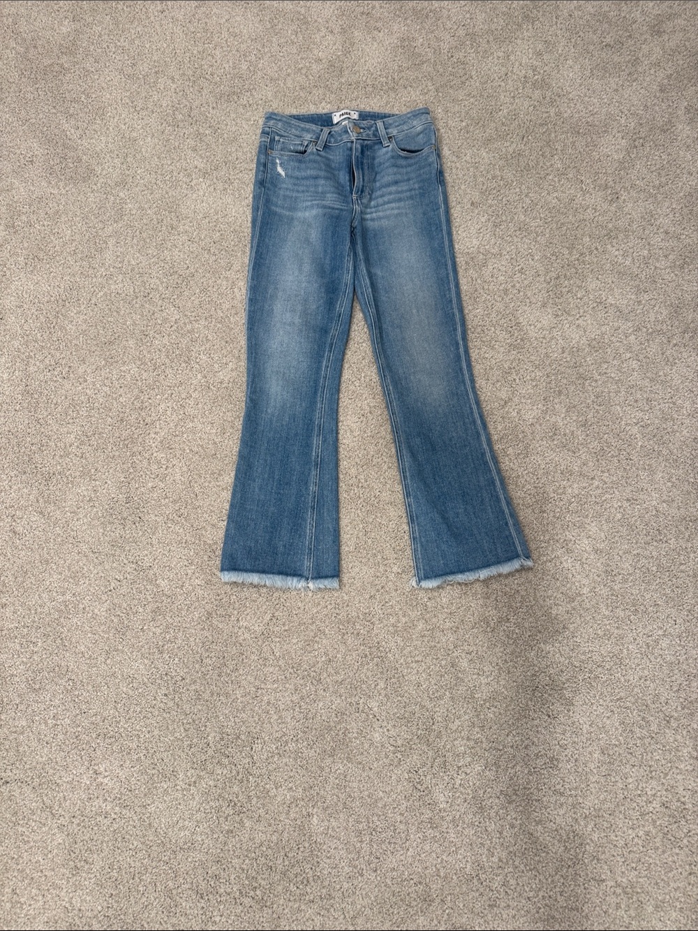 Paige Classic Blue raw hem Women's Jeans